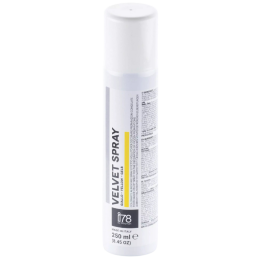 op. 250 ml Żółty zamsz spożywczy w sprayu - strukturalny barwnik cukierniczy - Velvet Spray Silikomart