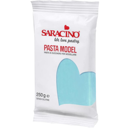 op. 250 g Błękitna masa cukrowa do modelowania - Modelling Paste Saracino - mocna i elastyczna