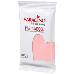 op. 250 g Różowa masa cukrowa do modelowania - Modelling Paste Saracino - mocna i elastyczna