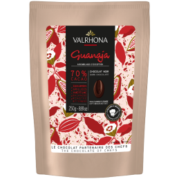 op. 250 g Guanaja 70% Valrhona - kultowa ciemna czekolada o lekko gorzkim smaku - kuwertura w kaletkach