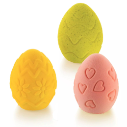 EGG HUNT 100 Silikomart - forma silikonowa w kształcie pisanek - śr. 53 x wys. 67 mm / poj. 100 ml x 11 porcji