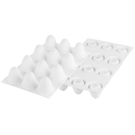 EGG 30 Silikomart - forma silikonowa w kształcie jajka - śr. 34 x wys. 47 mm / poj. 30 ml x 12 porcji