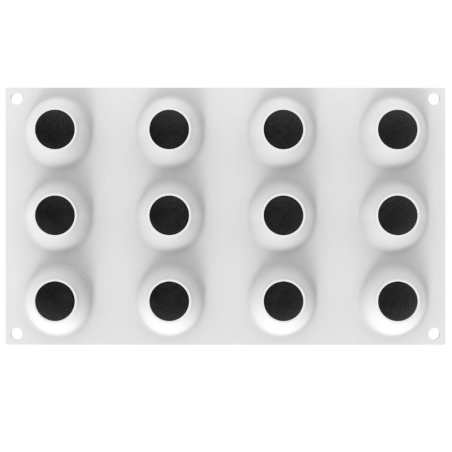 EGG 70 Silikomart - forma silikonowa w kształcie jajka - śr. 46 x wys. 63 mm / poj. 70 ml x 12 porcji