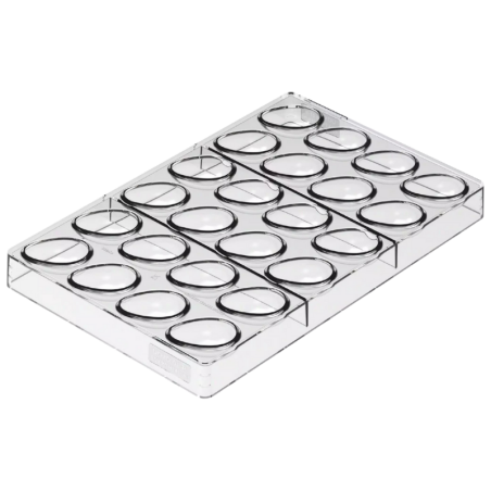 Pisanki - wielkanocny zestaw do dekorowania pralin - forma z Tritanu + stemple silikonowe - Uovo 01 & Choco Stamp E - Silikomart