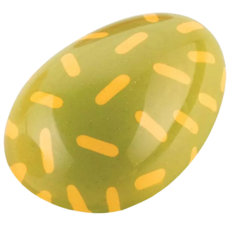 op. 4 szt. Wielkanocne stemple silikonowe do dekorowania pralin w kształcie pisanek - Choco Stamp E Silikomart