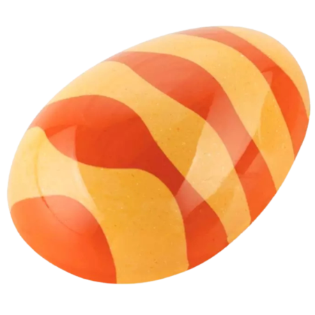 op. 4 szt. Wielkanocne stemple silikonowe do dekorowania pralin w kształcie pisanek - Choco Stamp E Silikomart