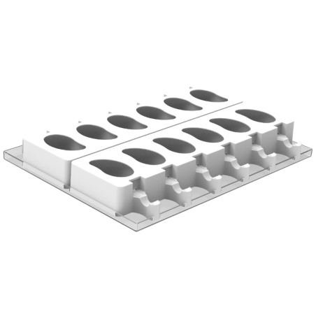 GEL20 MANGO - forma silikonowa do lodów i ciastek na patyku - owoc mango - nr. kat. 25.950.87.0098 Silikomart