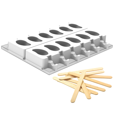 GEL20 MANGO - forma silikonowa do lodów i ciastek na patyku - owoc mango - nr. kat. 25.950.87.0098 Silikomart