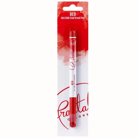 czerwony pisak spożywczy z pędzelkiem, Fractal Colors - Cukieteria.pl