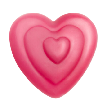 op. 120 szt. Serce Trio - walentynkowy zestaw dekoracji czekoladowych - dł. 30 mm - nr. kat. 33416 Barbara Decor