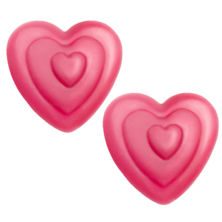 op. 120 szt. Serce Trio - walentynkowy zestaw dekoracji czekoladowych - dł. 30 mm - nr. kat. 33416 Barbara Decor