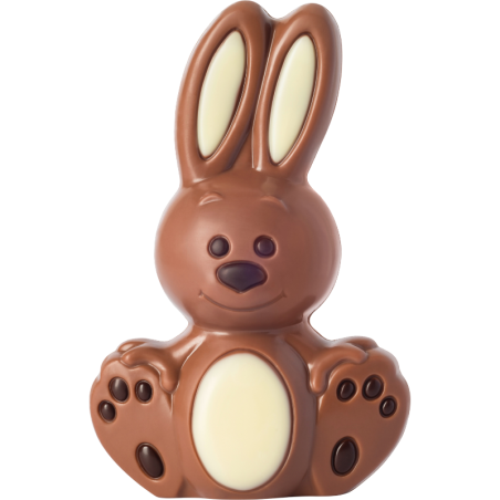 op. 60 g - siedzący króliczek - dekoracyjna figurka czekoladowa - prezent w folii celofanowej - nr. kat. 10796