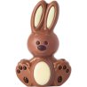 op. 60 g - siedzący króliczek - dekoracyjna figurka czekoladowa - prezent w folii celofanowej - nr. kat. 10796