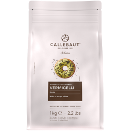 op. 1 kg Pałeczki o smaku ciemnej czekolady - VERMICELLI DARK Callebaut - posypka dekoracyjna