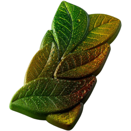 PC5077 Garden Pavoni Italia - forma do dekoracyjnych tabliczek czekolady - liście - dł. 154 x szer. 77 x wys. 11 mm / poj. 100 g