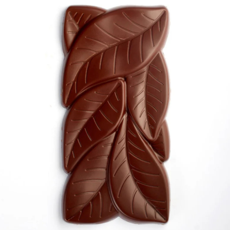 PC5077 Garden Pavoni Italia - forma do dekoracyjnych tabliczek czekolady - liście - dł. 154 x szer. 77 x wys. 11 mm / poj. 100 g