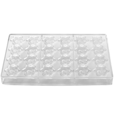 PC5073 Pavoni Italia - forma do pralin w kształcie kwiatów - śr. 38 x wys. 13 mm / poj. 10 g x 24 praliny