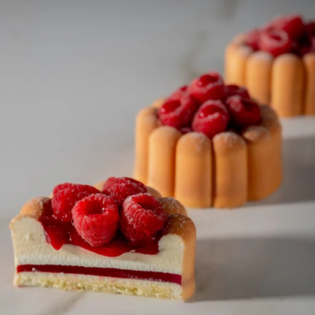 PX43129 Charme Pavoni Italia - cukiernicza forma silikonowa - śr. 78 x wys. 38 mm / poj. 140 ml x 12 porcji