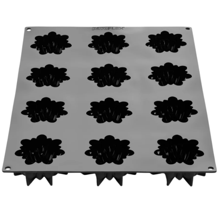 PX43123 Éclat Pavoni Italia - cukiernicza forma silikonowa - śr. 80 x wys. 37 mm / poj. 110 ml x 12 porcji