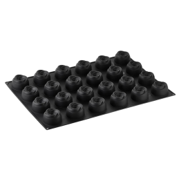 PX039 Bocciolo Pavoni Italia - cukiernicza forma silikonowa - śr. 70 x wys. 42 mm / poj. 130 ml x 24 porcje