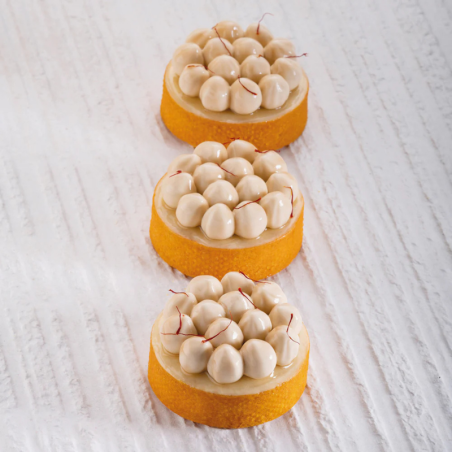 TOP21 Mini Hazel - forma silikonowa do dekoracji monoporcji - orzechy laskowe - śr. 60 x wys. 18 mm / poj. 30 ml x 8 porcji