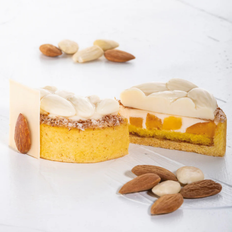 TOP22 Mini Almonds - forma silikonowa do dekoracji monoporcji - migdały - śr. 60 x wys. 14 mm / poj. 28 ml x 8 porcji