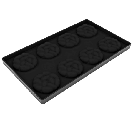 TOP22 Mini Almonds - forma silikonowa do dekoracji monoporcji - migdały - śr. 60 x wys. 14 mm / poj. 28 ml x 8 porcji