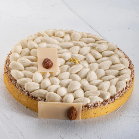 TOP26 Almonds Pavoni Italia - forma silikonowa do dekoracji tart i tortów - migdały - śr. 180 x wys. 17 mm / poj. 295 ml