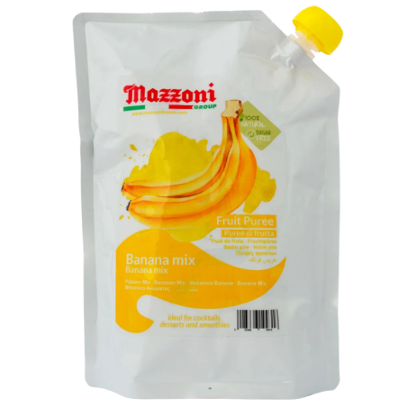 op. 1 kg BANAN I JABŁKO PUREE OWOCOWE - 100% przecier owocowy bez dodatku cukru i substancji konserwujących