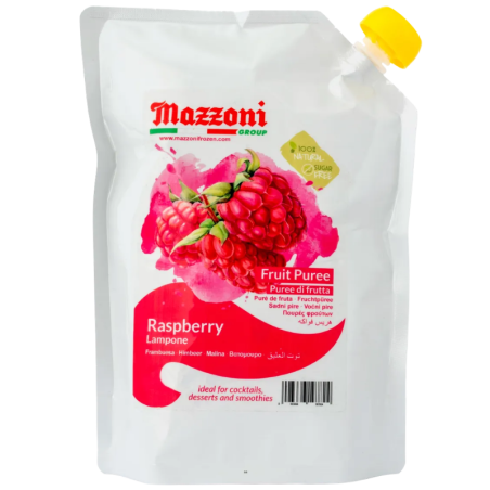 op. 1 kg MALINA PUREE OWOCOWE - 100% przecier owocowy bez dodatku cukru i substancji konserwujących