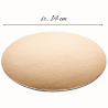 ∅ 14 cm PODKŁAD ZŁOTY DISG cienka podkładka pod ciasta i torty