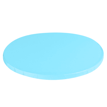 śr. 30 cm x wys. 1.2 cm Gruby podkład pod tort - okrągła podkładka do transportu i serwowania ciast - jasnoniebieska