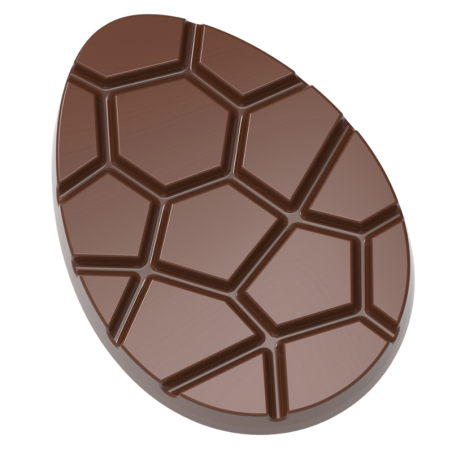 CW12039 Chocolate World - forma z poliwęglanu do czekoladowych jajek - dł. 40 x szer. 29 x wys. 5 mm / poj. 5 g x 21 czekoladek