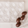 CW12188 Chocolate World - forma z poliwęglanu do batonów - pisanki - dł. 118 x szer. 42 x wys. 15 mm / poj. 38 g x 6 batonów