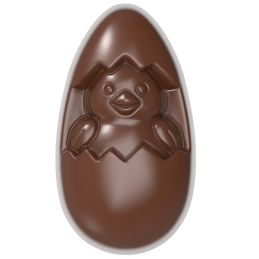 CW12190 Chocolate World - forma z poliwęglanu do wielkanocnych pralin - dł. 59 x szer. 34 x wys. 20 mm / poj. 28 g x 12 pralin