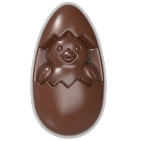 CW12190 Chocolate World - forma z poliwęglanu do wielkanocnych pralin - dł. 59 x szer. 34 x wys. 20 mm / poj. 28 g x 12 pralin