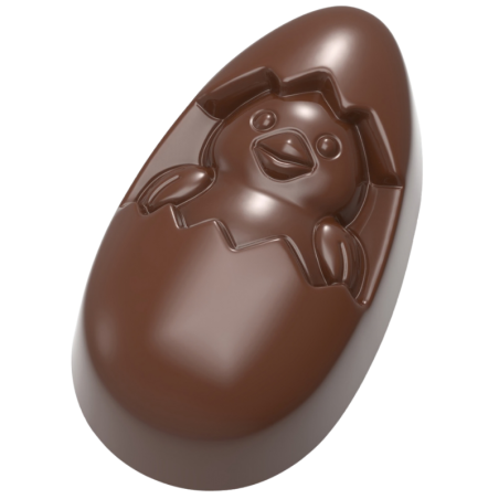 CW12190 Chocolate World - forma z poliwęglanu do wielkanocnych pralin - dł. 59 x szer. 34 x wys. 20 mm / poj. 28 g x 12 pralin