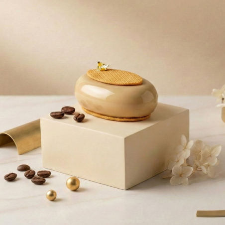 Oval 80 Silikomart - zestaw do owalnych monoporcji - forma silikonowa z wykrojnikiem - poj. 80 ml x 8 porcji