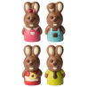 op. 10 g - mały króliczek - w czterech wzorach wysyłanych losowo - dekoracyjna figurka czekoladowa - nr. kat. 10242