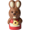 op. 10 g - mały króliczek - w czterech wzorach wysyłanych losowo - dekoracyjna figurka czekoladowa - nr. kat. 10242