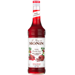 op. 0.7 l Syrop o smaku czekolady rubinowej - Ruby Chocolate Le Sirop de Monin - szklana butelka