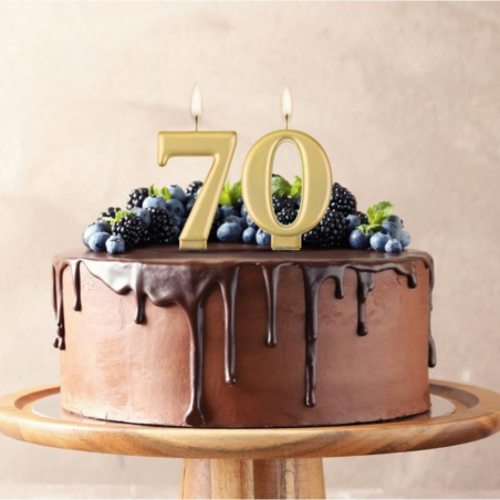 Złote świeczki urodzinowe cyfry GoDan - Cukieteria.pl