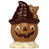 Straszna dynia w kapeluszu - forma do figurek czekoladowych na Halloween - nr. kat. HB-8015-PC Hans Brunner