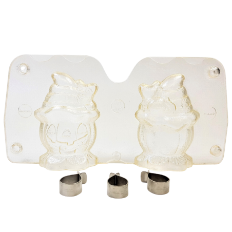 Straszna dynia w kapeluszu - forma do figurek czekoladowych na Halloween - nr. kat. HB-8015-PC Hans Brunner