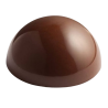 HB-9005-S Klasyczna półkula - Hans Brunner - forma z poliwęglanu do pralin - śr. 25 mm