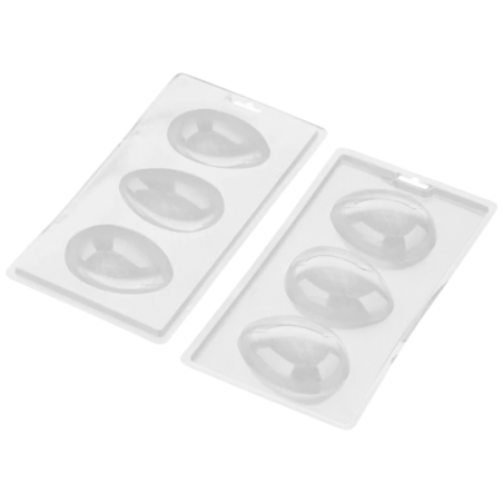 Jajko - forma do czekoladowych bomb na Wielkanoc - trójwymiarowa foremka do odlewania czekolady - dł. 9 cm