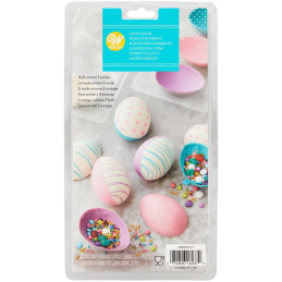 Jajko - forma do czekoladowych bomb na Wielkanoc - trójwymiarowa foremka do odlewania czekolady - dł. 9 cm