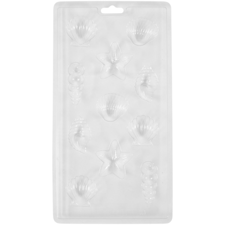 Muszelki - forma do domowych czekoladek i morskich dekoracji w pięciu wzorach - Wilton