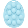 Uniwersalna forma silikonowa w kształcie jajek - na 12 porcji wielkanocnych słodyczy - dł. 45 x szer. 35 x wys. 20 mm