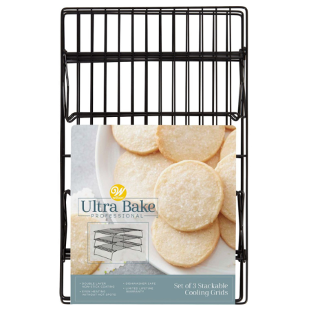 Trzypoziomowa składana kratka do studzenia domowych wypieków - dł. 40 x szer. 25 cm - Wilton